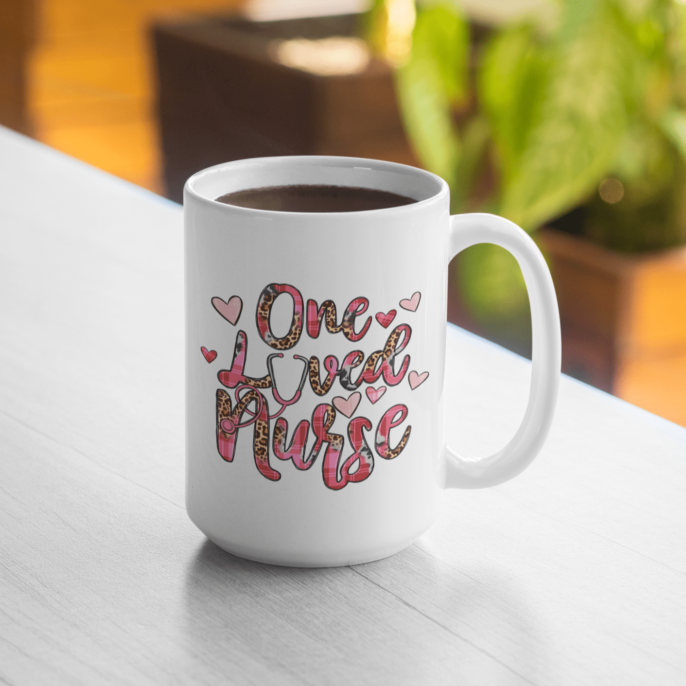 One Loved Nurse 15oz Ceramic Coffee Mug