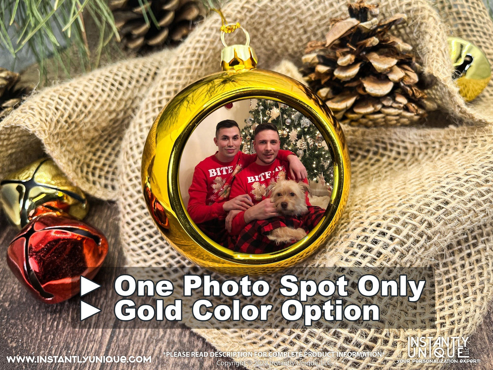 Colorful Personalized Ornament Balls - Add Your Photo Christmas Ornament