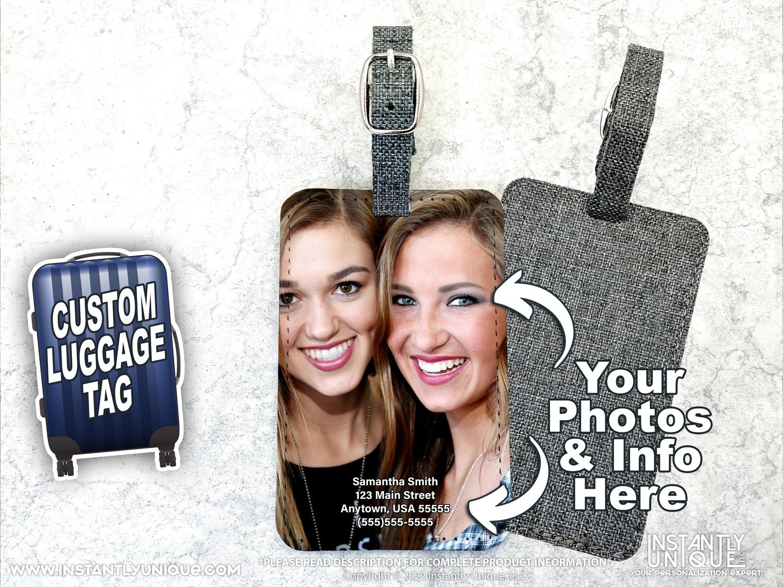 Personalized Luggage Tag - Add your photo