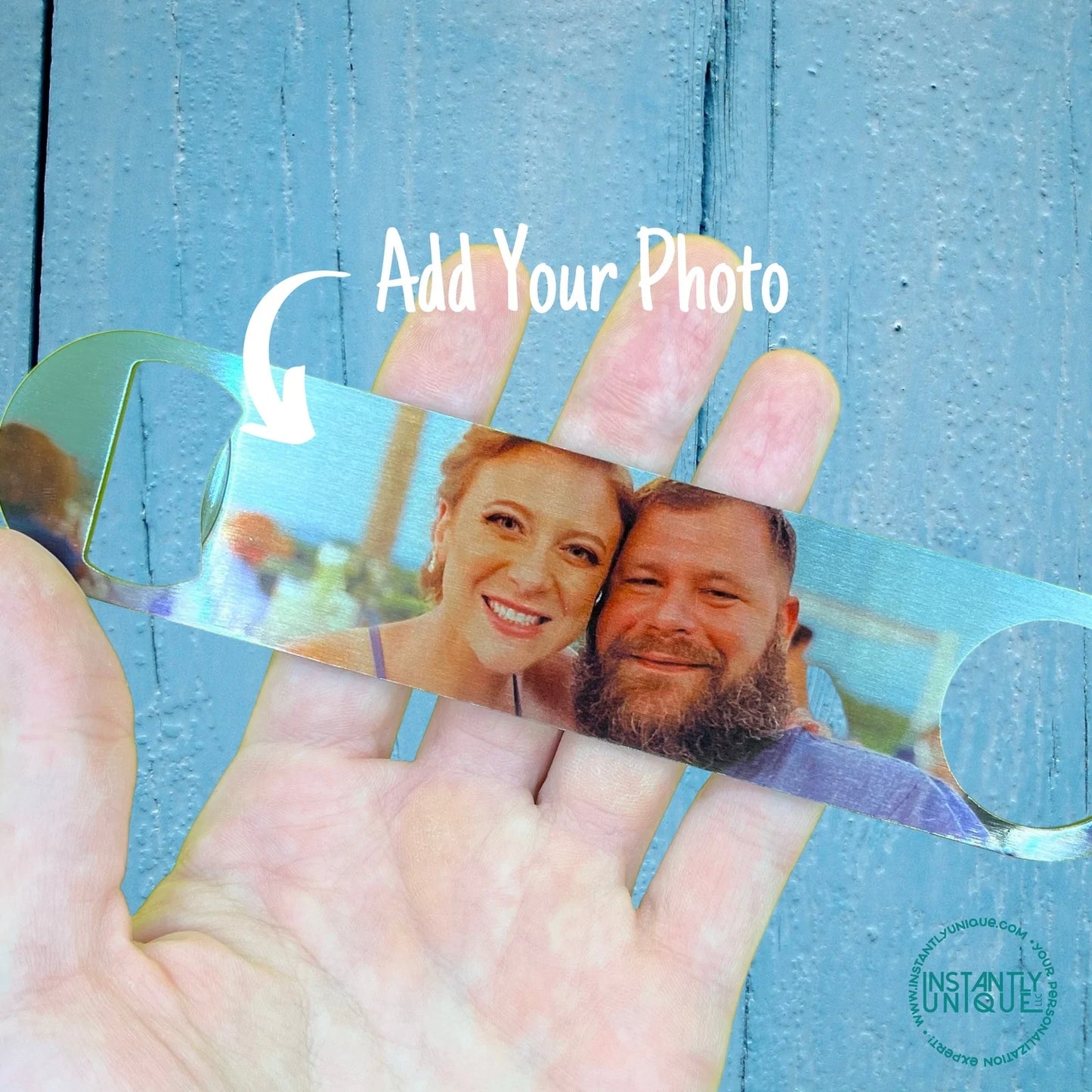 Custom Pub Style Bar Tab Bottle Opener with Your Photos