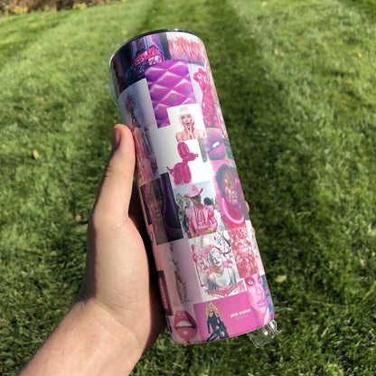 Pink Overload 20 oz Skinny Tumbler - Ready to ship!