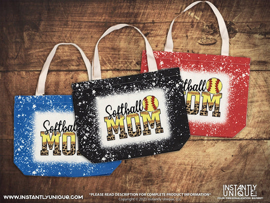 Softball Mom Tote Bag - Bleach Design Tote Bag