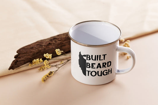 Built Beard Tough 12oz Enamel Mug