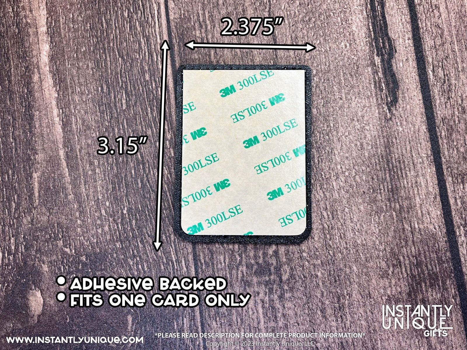 Personalized Mini Stick On Phone Wallet Card Holder - Add Your Photo